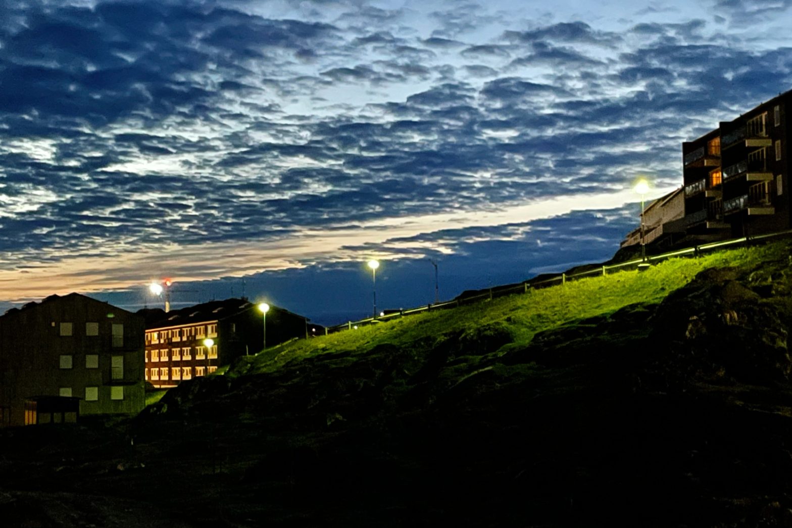 Dusk view in Nuuk